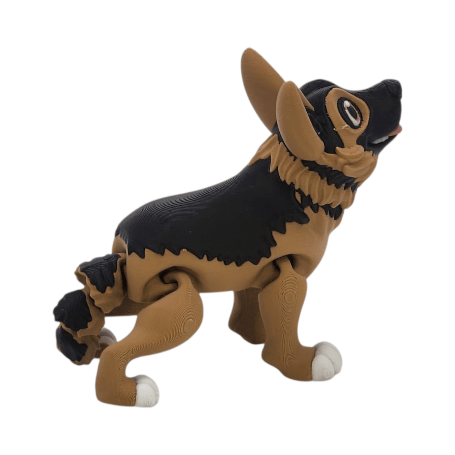 German Shepherd Figurine | Articulated - Max the Playful Pup | 3D Printed Collectible - Printed Dreams - 