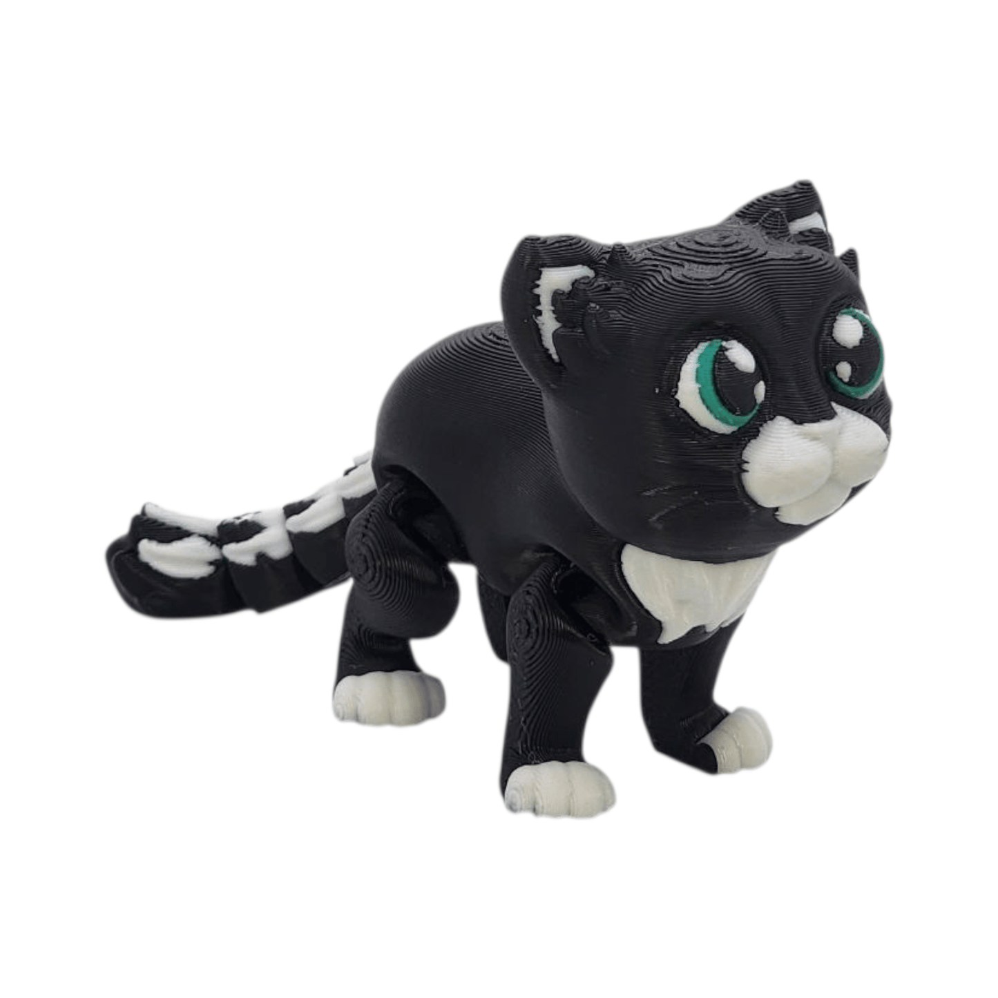 Kitten Figurine | Flexi Fidget - Felicity the Kitten | 3D Printed Collectible - Printed Dreams - 