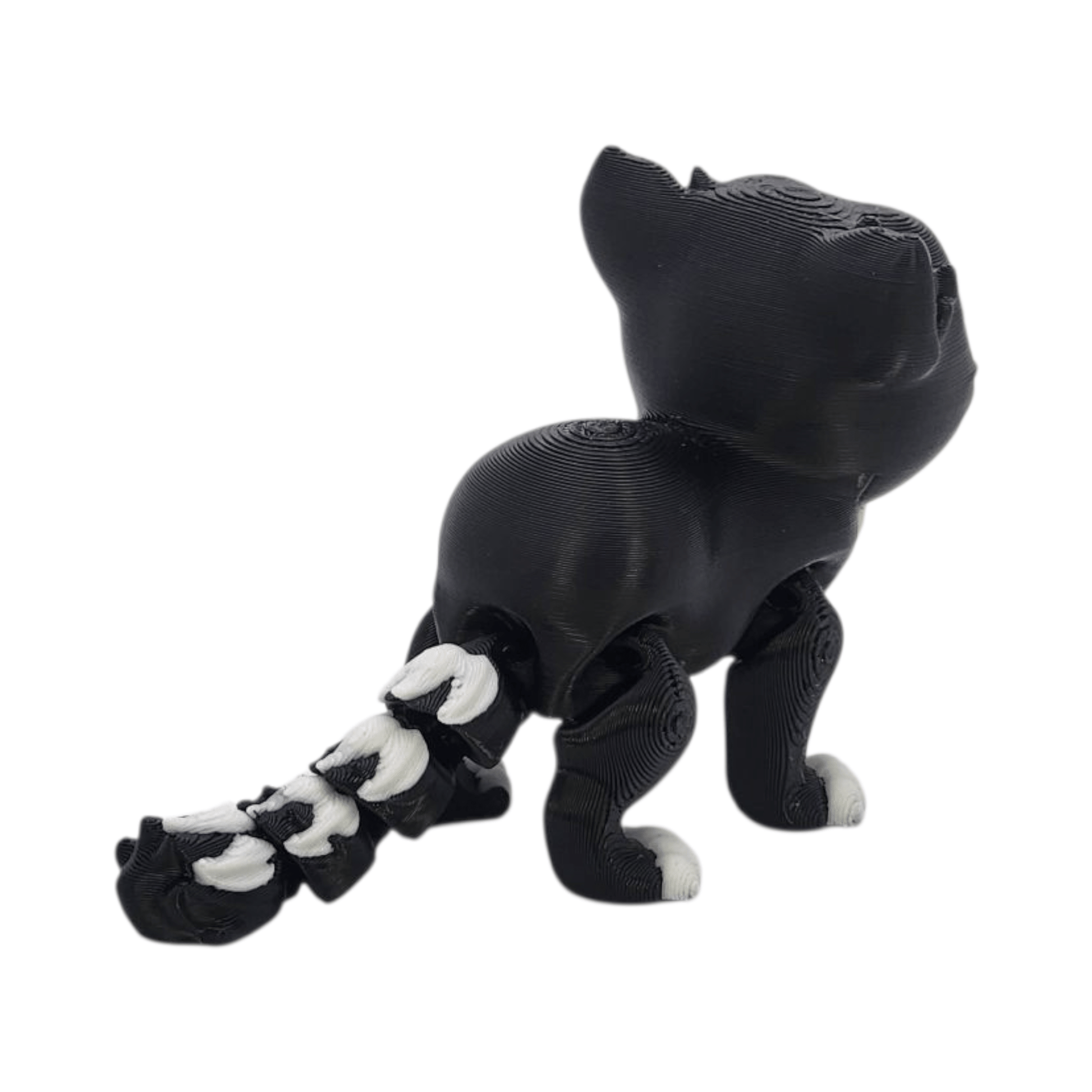 Kitten Figurine | Flexi Fidget - Felicity the Kitten | 3D Printed Collectible - Printed Dreams - 