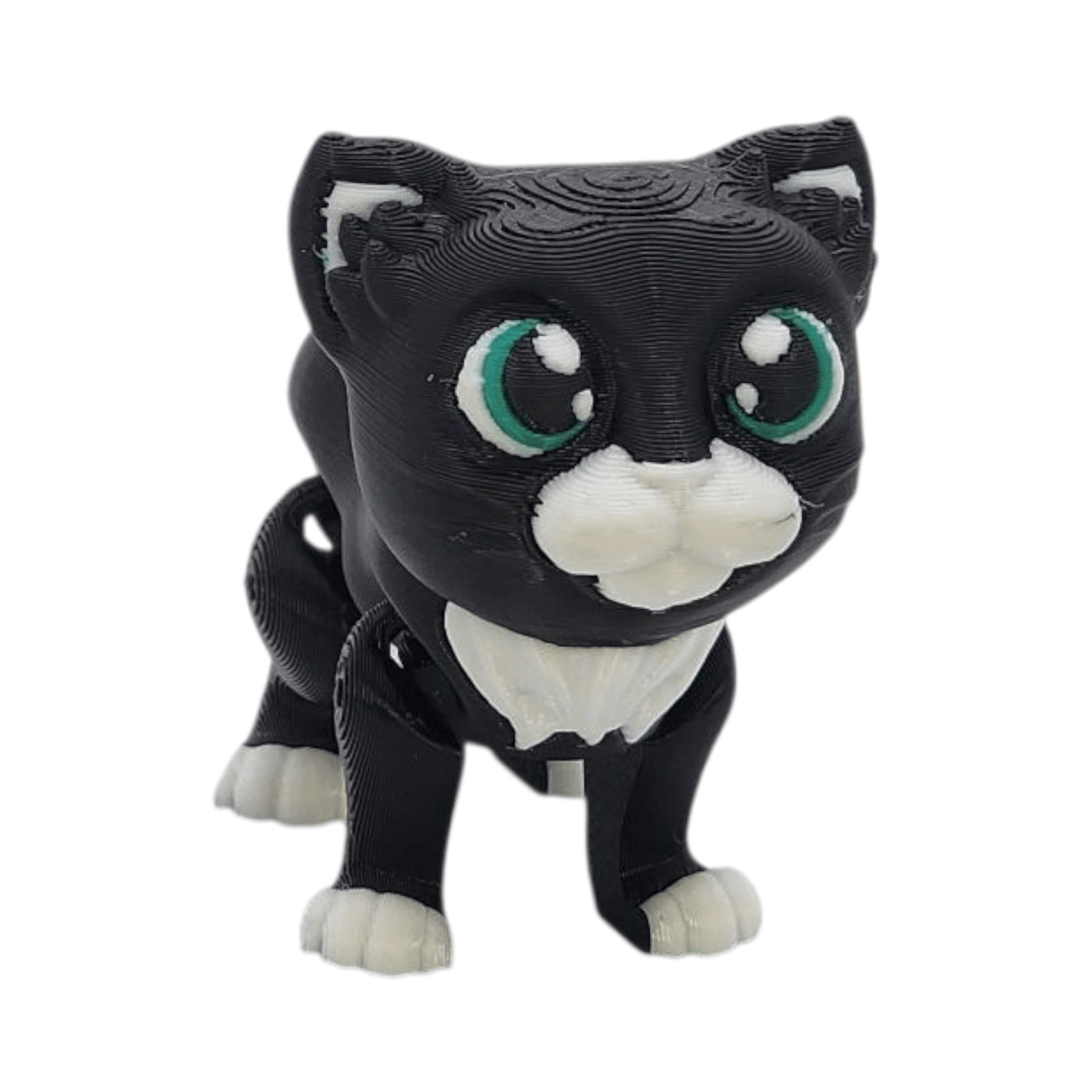 Kitten Figurine | Flexi Fidget - Felicity the Kitten | 3D Printed Collectible - Printed Dreams - 