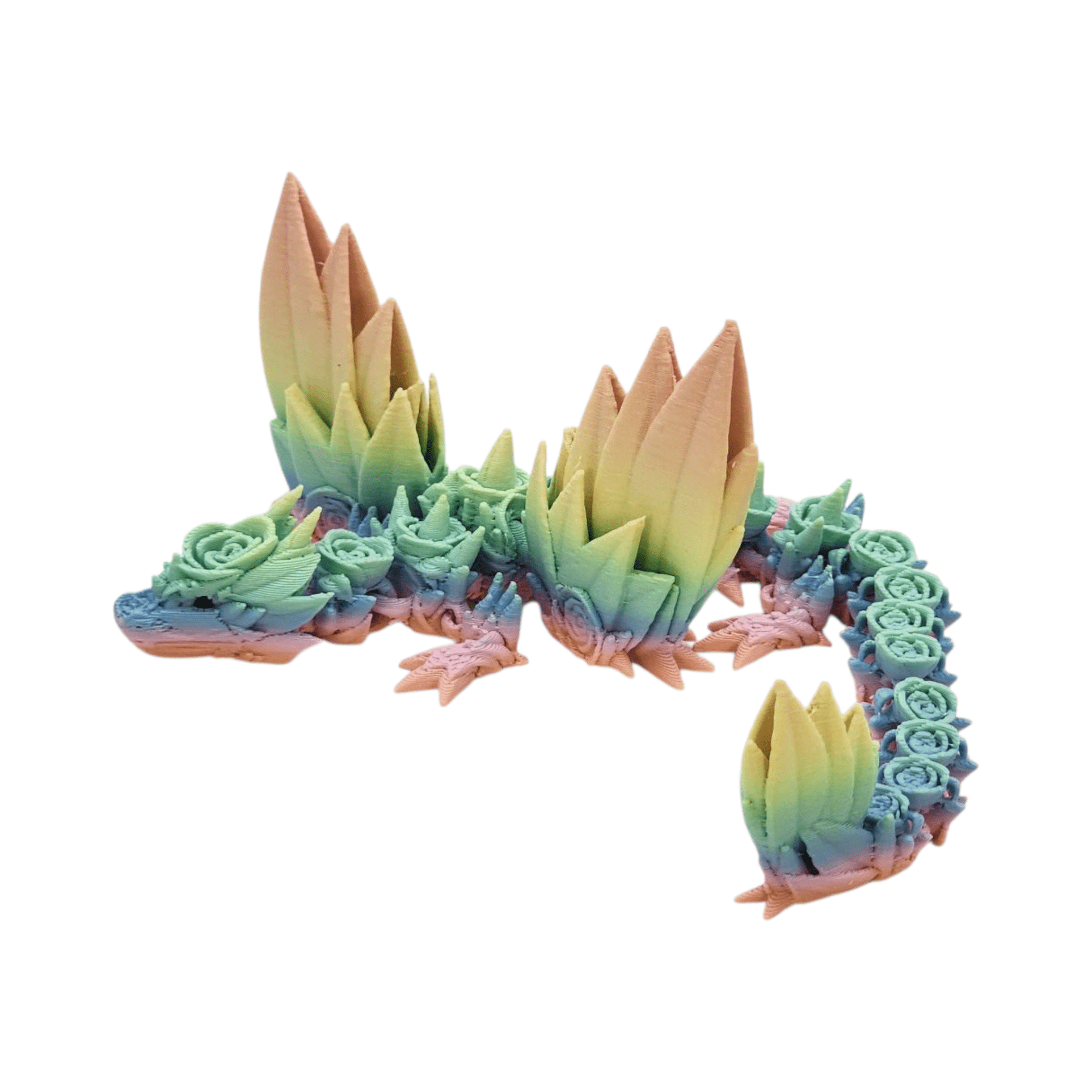 Winged Rose Dragon - Printed Dreams - 