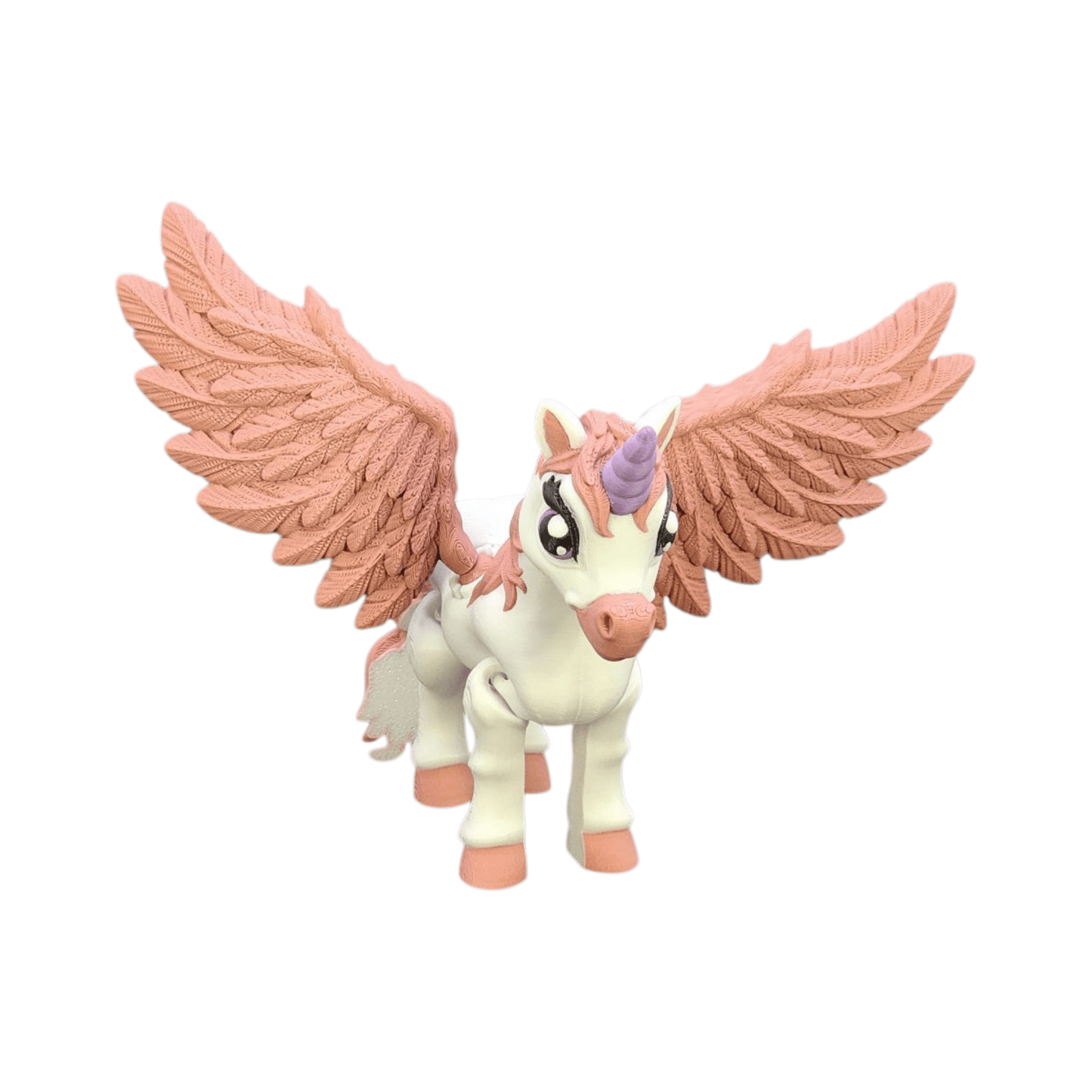Winged Unicorn Figurine | Flexi Fidget - Aurora the Enchanted Unicorn | 3D Printed Collectible - Printed Dreams - 