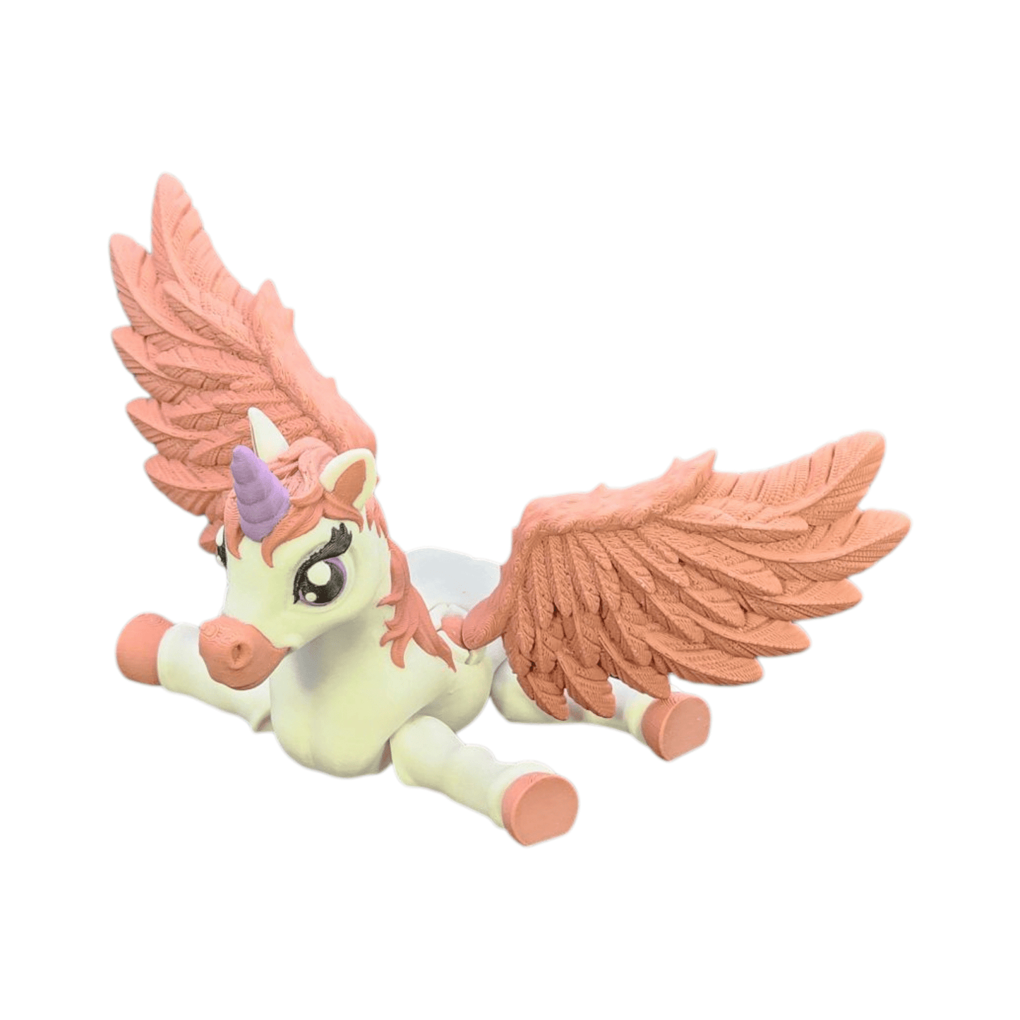 Winged Unicorn Figurine | Flexi Fidget - Aurora the Enchanted Unicorn | 3D Printed Collectible - Printed Dreams - 